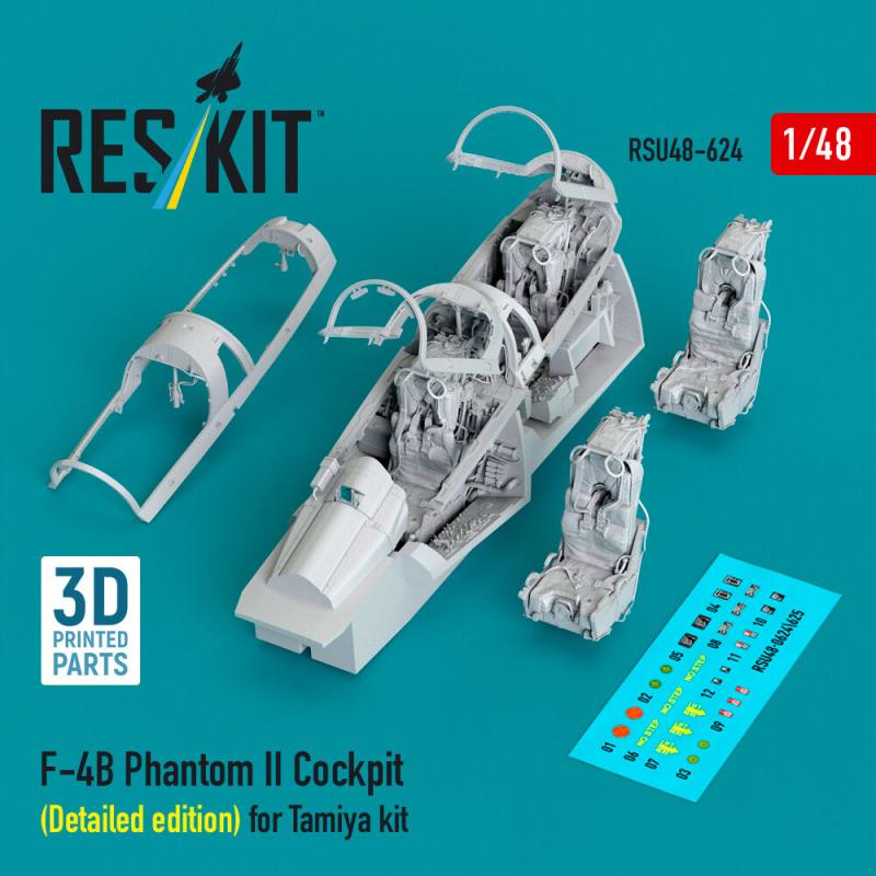 F-4B Phantom II - Cockpit (Detailed edition) (3D Printed) [Tamiya] von ResKit Models