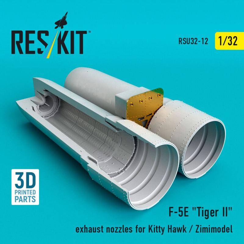 F-5E Tiger II exhaust nozzles for Kitty Hawk / Zimimodel (3D Printed) von ResKit Models