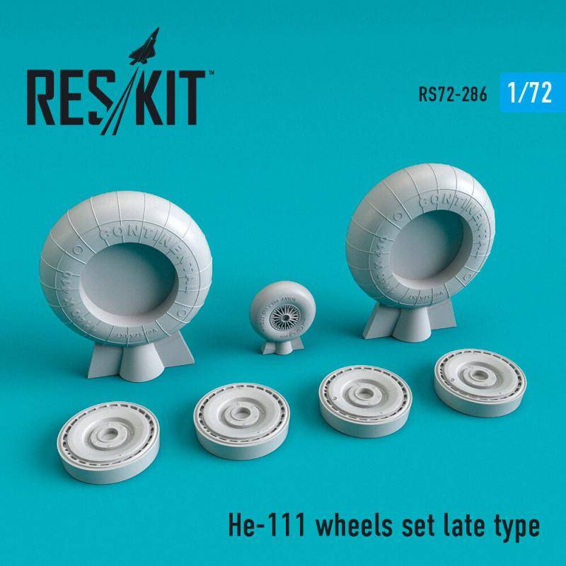 He-111 wheels set late type von ResKit Models