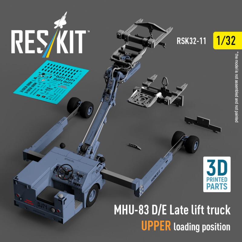 MHU-83 D/E Late lift truck UPPER loading position (3D Printed model kit) von ResKit Models
