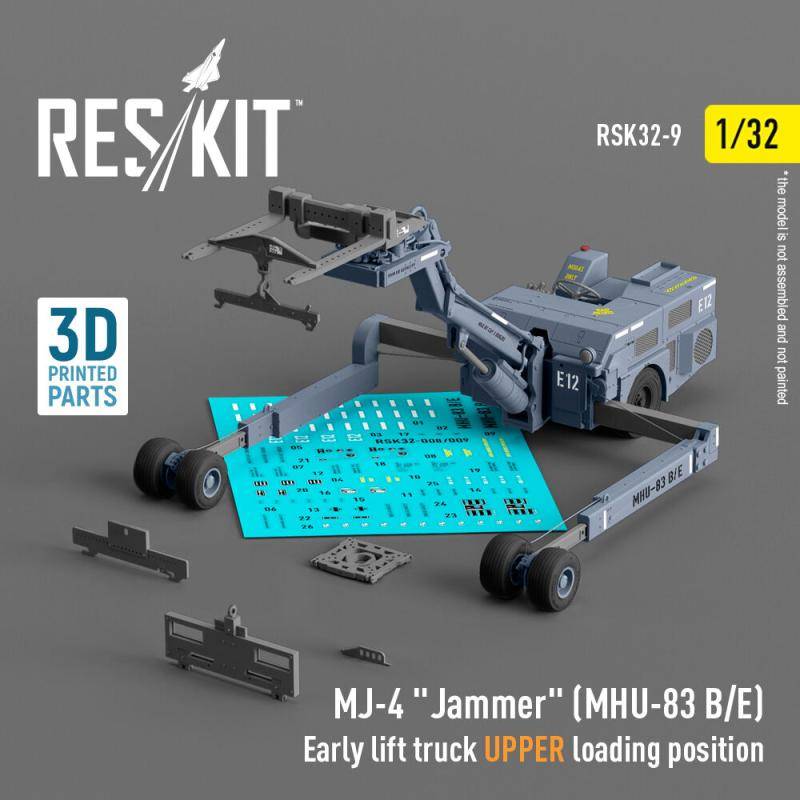 MJ-4 Jammer (MHU-83 B/E) Early lift truck UPPER loading position (3D Printed model kit) von ResKit Models