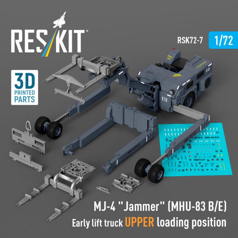 MJ-4 Jammer (MHU-83 B/E) Early lift truck UPPER loading position (3D Printed model kit) von ResKit Models