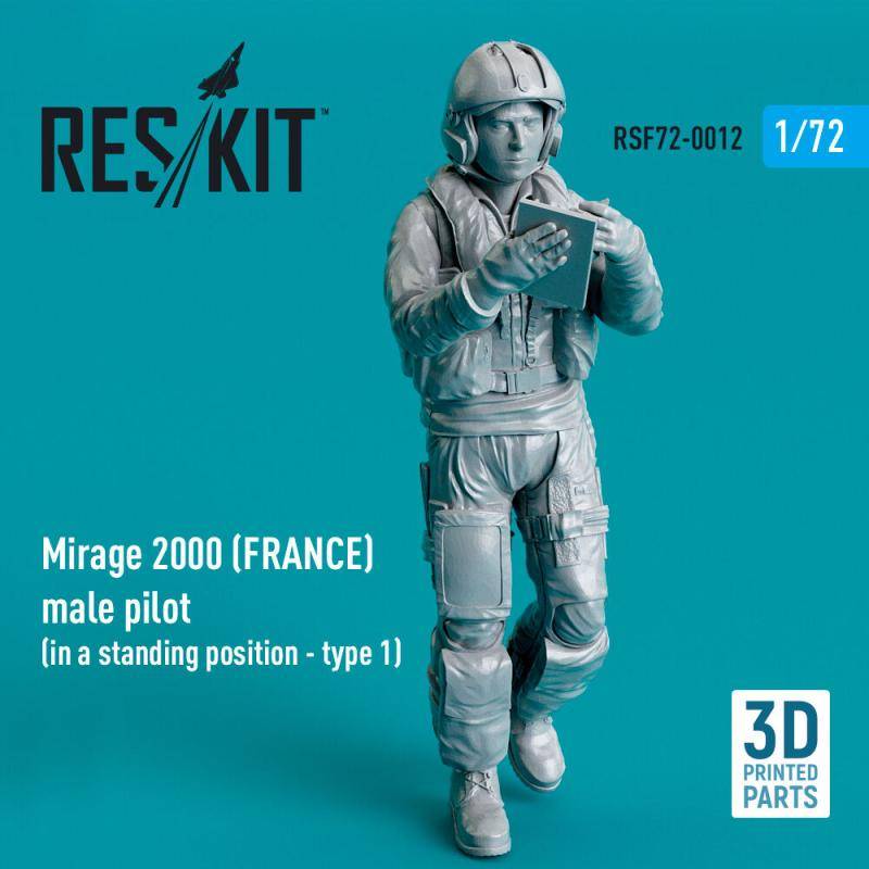 Mirage 2000 (FRANCE) - Male pilot (in a standing position - type 1) (3D Printed) von ResKit Models