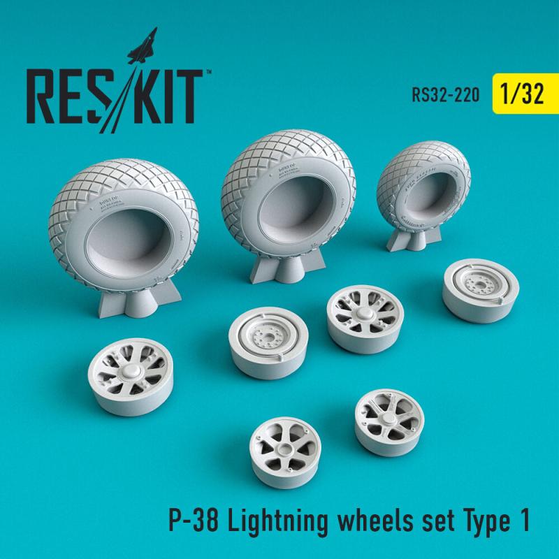 P-38 Lightning wheels set type 1 P-38 Lightning wheels set type 1 von ResKit Models