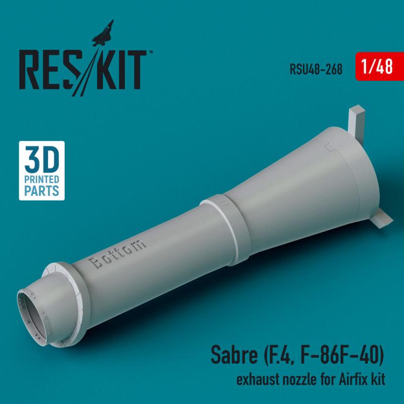 Sabre (F.4, F-86F-40) exhaust nozzle for Airfix kit (3D Printed) von ResKit Models