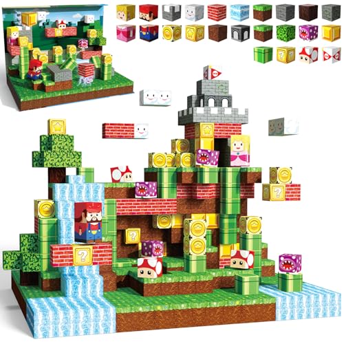 Resflycheng Magnetische Bausteine, 100 Stück, magnetische Bauwürfel mit multifunktionaler Magnetbox, STEM, sensorisches Konstruktionsspielzeug für Jungen und Mädchen, Alter 3–5, 5–7, 8–12 Resflycheng Magnetische Bausteine, 100 Stück, magnetische Bauwürfel mit multifunktionaler Magnetbox, STEM, sensorisches Konstruktionsspielzeug für Jungen und Mädchen, Alter 3–5, 5–7, 8–12 von Resflycheng