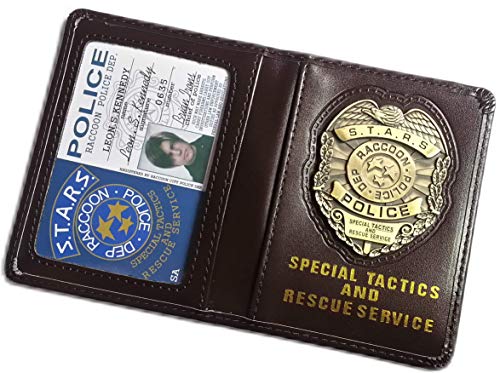 Resident Evil Biohazard S.T.A.R.S RPD Leon S Kennedy Ausweis-& Kartenhüllen Brieftasche | Chris Jill Wesker Cosplay von Resident