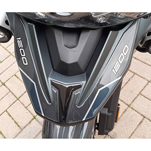 Resin Bike Aufkleber Motorrad Kompatibel Mit Triumph Tiger Explorer 1200 2018 2019 Marine Und 2016 2017 Weiß. Schutz Zehenbereich Von Hülle PU Graffi. Aufkleber 3D mit Harz Beschichtet von Resin Bike