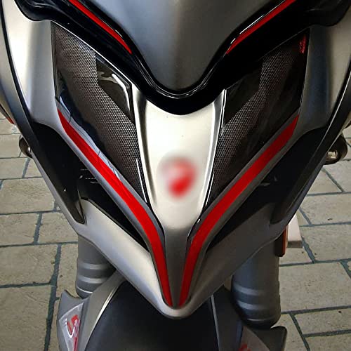 Resin Bike Aufkleber für Motorrad Kompatibel mit Ducati Multistrada Grand Tour 1260 S 2018-2020. Bugschutz vor Stößen und Kratzern. Paar 3D-Harzklebstoff - Stickers - Made in Italy von Resin Bike