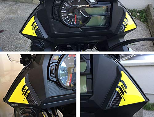 Resin Bike Aufkleber für Motorrad Kompatibel mit Suzuki V-Strom 650 2017-2018. Armaturenbrettschutz vor Stößen und Kratzern. 3D-Harzklebstoff – Stickers - Made in Italy von Resin Bike