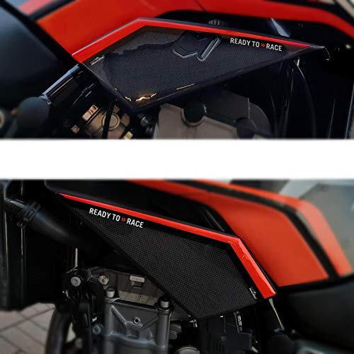 Resin Bike Aufkleber für Motorrad Kompatibel mit KTM Duke 790 2018-2020. Seitenschutzgitter vor Stößen und Kratzern. Paar 3D-Harzklebstoff – Stickers - Made in Italy von Resin Bike