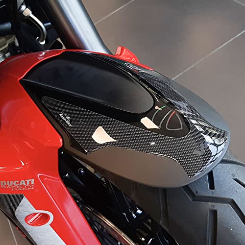 Resin Bike Aufkleber für Motorrad Kompatibel mit Ducati Multistrada V4 2021-2023. Vorderer Kotflügelschutz vor Stößen und Kratzern. 3D-Harzklebstoff - Stickers - Made in Italy von Resin Bike