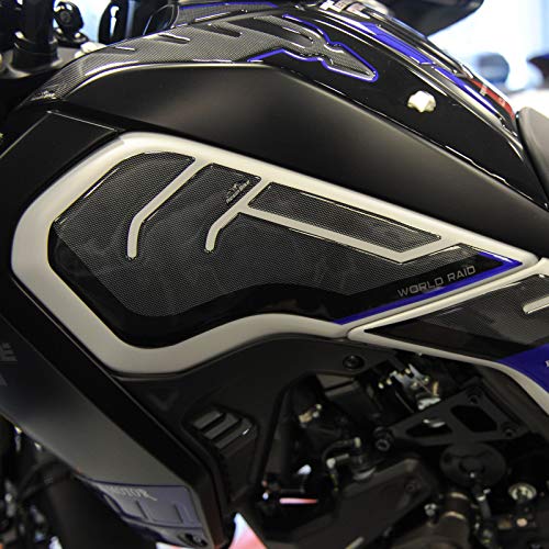 Resin Bike Aufkleber für Motorrad Kompatibel mit Yamaha Tenere 700 2019 2020 Metallicblau. Seitenschutzgitter vor Stößen und Kratzern. Paar 3D-Harzklebstoff - Stickers - Made in Italy von Resin Bike