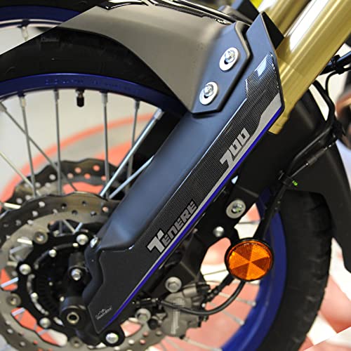 Resin Bike Aufkleber für Motorrad Kompatibel mit Yamaha Tenere 700 2019. Kotflügelschutz vor Stößen und Kratzern. Paar 3D-Harzklebstoff - Stickers - Made in Italy von Resin Bike