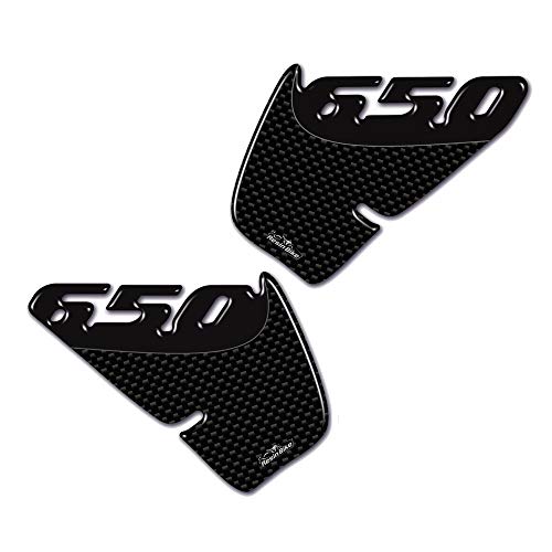 Resin Bike Motorrad 3D Aufkleber kompatibel mit Kawasaki ER-6N 2007-2011. Fuel Tank Side Protections aus Auswirkungen und Kratzern. Pair von Harz Aufkleber - Made in Italy von Resin Bike