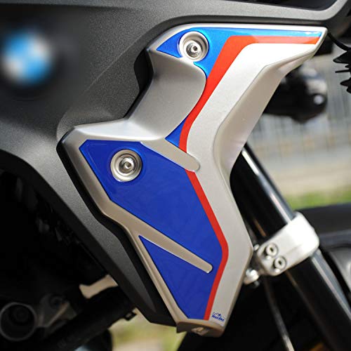 Resin Bike Aufkleber für Motorrad Kompatibel mit BMW R 1250 GS 2019-2020 HP. Seitenschutzgitter vor Stößen und Kratzern. Paar 3D-Harzklebstoff – Stickers - Made in Italy von Resin Bike