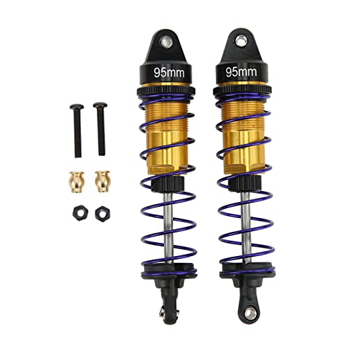 Resefinem 2PCS RC -Stoßdämpfer Aluminiumlegierung Einstellbare Hochfestigkeit Öldämpfer für 1/10 RC -Auto 95 -mm -Gold Ideal zur Verbesserung der Leistung und Stabilität Ihrer (Gold) von Respicefinem