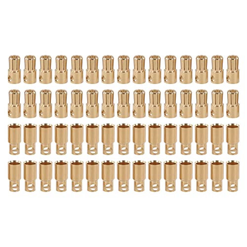 Resefinem 30 Paare Bananenanschlüsse Stecker Steckdosen Männliche Frauen mit Goldplatten ideal für Industrie -DIY -RC -Batterie für Hochstrom -Lithiumbatterien Allgemeine Resefinem 30 Paare Bananenanschlüsse Stecker Steckdosen Männliche Frauen mit Goldplatten ideal für Industrie -DIY -RC -Batterie für Hochstrom -Lithiumbatterien Allgemeine von Respicefinem