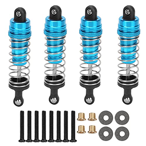 Resefinem 4PCS RC Metallschockdämpfer Dämpfer für 1/12 RC Crawlers Upgrade Erscheinungsbild gewährleisten EIN reibungsloses Flexibles Fahren mit hochwertigem Aluminiumlegierung (Blau) von Respicefinem