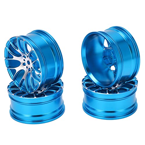 Resefinem 4PCS RC Rad Hub Aluminium Legierung Wheel Hub Rims 52 mm für TT01 TT02 1/10 RC -Auto erhöhen die Leistung mit hoher Verschleißfestigkeit und robuster Haltbarkeit (Blau) von Respicefinem