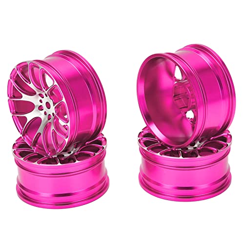 Resefinem 4PCS RC Rad Hub Aluminium Legierung Wheel Hub Rims 52 mm für TT01 TT02 1/10 RC -Auto erhöhen die Leistung mit hoher Verschleißfestigkeit und robuster Haltbarkeit (Rosenate) von Respicefinem