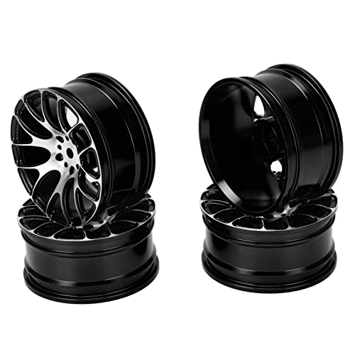 Resefinem 4PCS RC Rad Hub Aluminium Legierung Wheel Hub Rims 52 mm für TT01 TT02 1/10 RC -Auto erhöhen die Leistung mit hoher Verschleißfestigkeit und robuster Haltbarkeit (Schwarz) von Respicefinem
