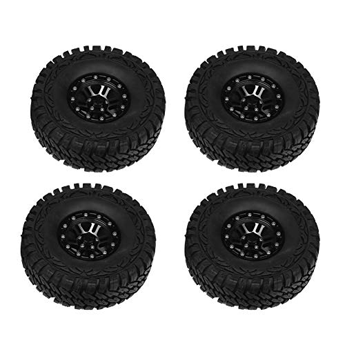 Resefinem 4PCS Set 1 10 Crawler -Reifen mit Gummireifen und Metall -Hubs RC -Zubehör für Fernbedienungsauto EIN perfektes Upgrade für Ihr RC -Fahrzeug von Respicefinem