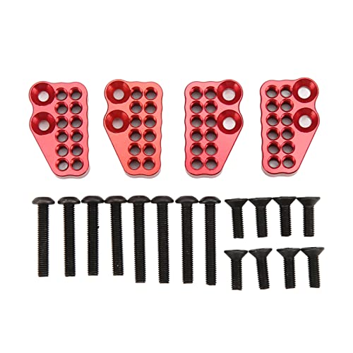 Resefinem 4pcs Metall Poröser vorderer Heck -Stoßdämpfer Fixe Codes für axiale Capra 19 UTB RC -Auto Rot Leichtes und langlebiges Design für RC Crawler Car Model Upgrade geeignet (Rot) von Respicefinem