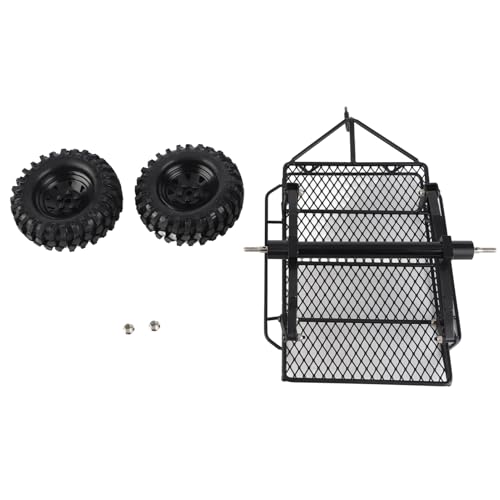 Resefinem DIY Metal Trail Auto Trailer Hopper für D90 SCX10 4 1 10 Scale RC Crawler -Auto Superior Metallmaterial Fest und haltbarer Gummireifen Anti -Skid und ABRASING Proof Easy Resefinem DIY Metal Trail Auto Trailer Hopper für D90 SCX10 4 1 10 Scale RC Crawler -Auto Superior Metallmaterial Fest und haltbarer Gummireifen Anti -Skid und ABRASING Proof Easy von Respicefinem