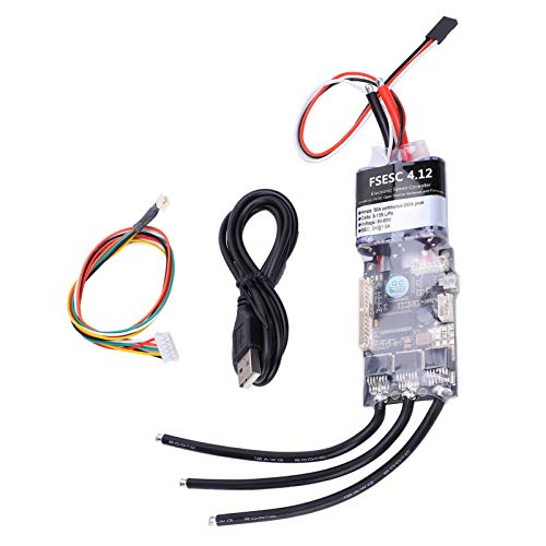 Repicefinem ESC Industrie-17 × 13 × 4 Single-elektronische Steuerung FSESSC4.12 50A Aktuelle High-ESC mit Aluminium eloxiert Aluminium von Respicefinem