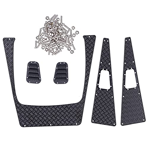 Resefinem Premium Edelstahlluft -Einlassgitter und Metall -Skid -Platten -Set für 1 10 -Skala -RC -Autos ideal für 4 mit präziser Bearbeitung hocher Festigkeit und realistisch d von Respicefinem