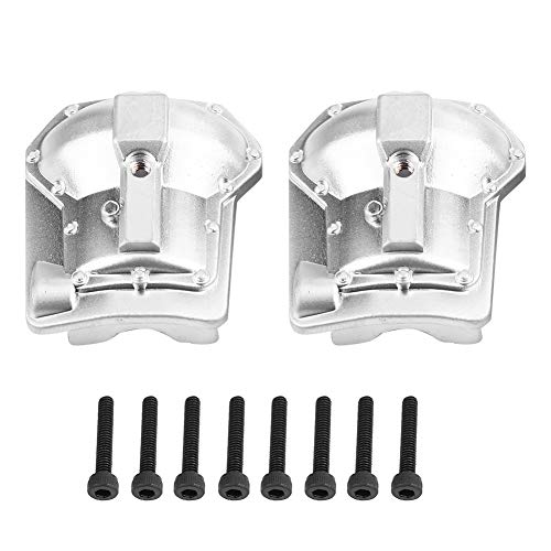 Resefinem Premium Metallachse Gehäuseabdeckungsabdeckung für 4 1/10 RC Crawler Car Front- und Hinterachse in atemberaubender roter Farbe mit anodierter Oberfläche und exquisiter (Silber) von Respicefinem