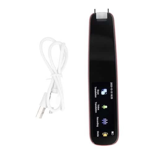 Resefinem Scan Reader Pen International Edition ABS Multifunktional Smart Voice Translator Pen Blue mit massivem englischem Wort Thesaurus -Aufzeichnungsfunktion Kompaktes Design (Rosy) von Respicefinem
