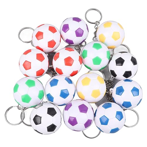 Resefinem Soccer Keychains Football -Schlüsselanhänger aus PVC -Materialien wasserdichte kratzfeste ideal für Partybevorzugungen Schulkarnevalpreise Hang von Respicefinem