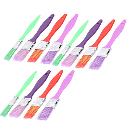 Respicefinem 12pcs Children Painting Brushes Set Ideal Art Drawing Beginner Tool with Multipurpose Use Suitable for School Projects and Early Learning Comes In Green Purple Red Respicefinem 12pcs Children Painting Brushes Set Ideal Art Drawing Beginner Tool with Multipurpose Use Suitable for School Projects and Early Learning Comes In Green Purple Red von Respicefinem