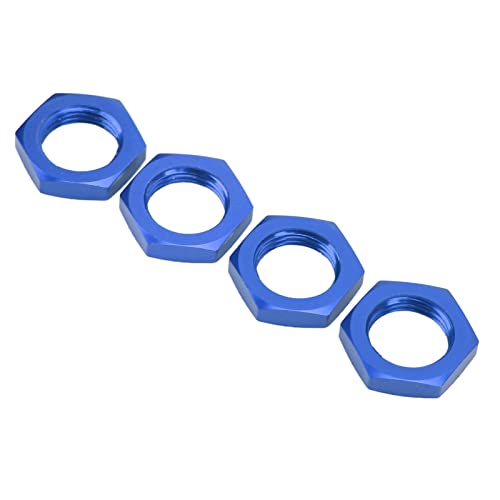 Respicefinem 4 Stück 17 mm Aluminiumlegierung Rad Sechskantmutter für 1 8 RC Modellauto Upgrade Zubehör in rot Qualität Leichtgewicht Starke Kompatibilität Einfach zu bedienen und (Blau) von Respicefinem