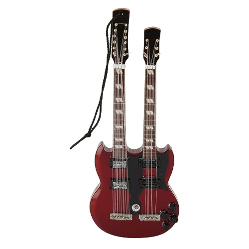Respicefinem Miniatur Gitarre Modell Lebensechte Zarte Hölzerne Guitar Ornament Für Geburtstag Party-Typ 12 (Typ 11) von Respicefinem