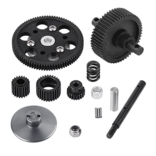 Respicefinem Premium-Metallzubehör-Mittelgetriebe, gerades Zahnradset, speziell für SCX10 RC-Modellautos entwickelt, hochwertig, langlebig, leicht von Respicefinem