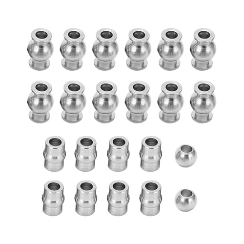 RespireFinem 22pcs RC Schockdämpfer Kugel Kopf für arrma 4x4 1/10 Fernbedienungsfahrzeuge Upgrade -Zubehör Fein Arbeit Beautiful Aussehen Starke dauerhafte Passform für arrma typho von Respicefinem