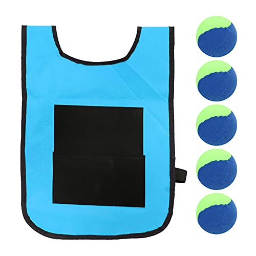 RespireFinem Dodgeball Tag Stickness Weste Outdoor Kinder werfen Zielspiel mit Bällen für Kinder in rot und blau gemacht aus Oxford -Stoff ideal für Kleinkinder und Kinder zu (Blau) von Respicefinem