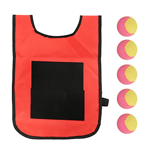 RespireFinem Dodgeball Tag Stickness Weste Outdoor Kinder werfen Zielspiel mit Bällen für Kinder in rot und blau gemacht aus Oxford -Stoff ideal für Kleinkinder und Kinder zu (Rot) von Respicefinem