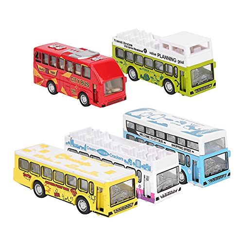 Restokki 1:60 Legierung Druckguss Schulbus Pull Back Auto Spielzeug, zu öffnende Tür Hochsimulation Bus Modell Spielfahrzeuge Kinder(Bus Model) von Restokki