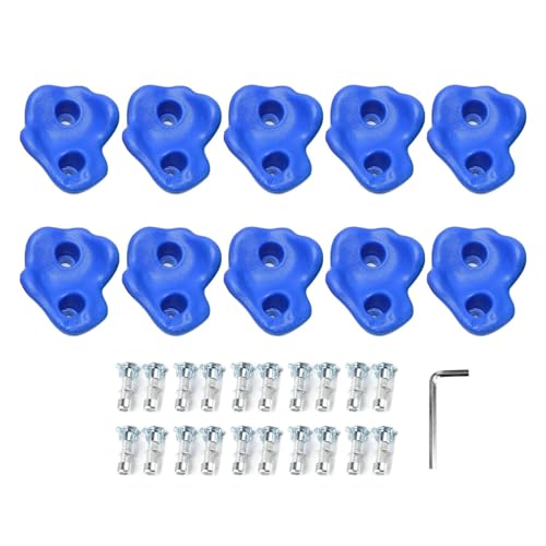 Restokki 10 Prozent Klettern hält PE Bequeme Handgefühlsgriffe für Innen im Freien im Freien (Blue) von Restokki