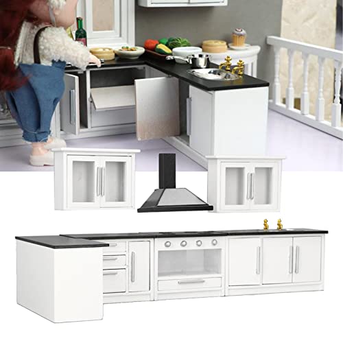 Restokki 7pcs 1:12 Mini Dollhouse Kitchen Cabinet Modern Scene Set for Dollhouse Restokki 7pcs 1:12 Mini Dollhouse Kitchen Cabinet Modern Scene Set for Dollhouse von Restokki