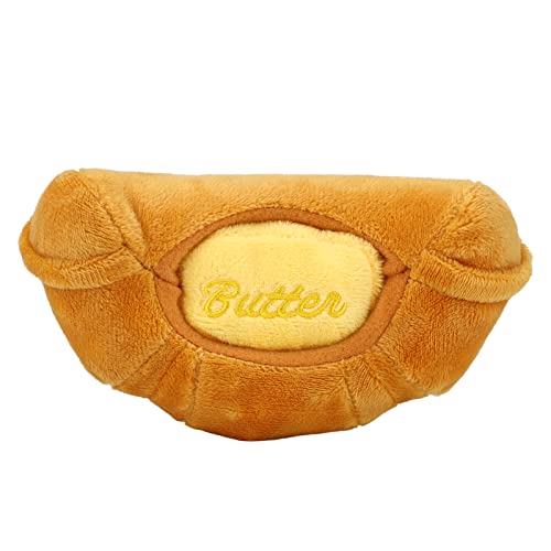 Restokki Croissant Plüschhundspielzeug interaktive Kauen quietschte Welpen Katzen Restokki Croissant Plüschhundspielzeug interaktive Kauen quietschte Welpen Katzen von Restokki