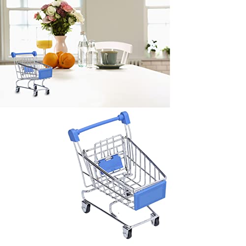 Restokki Mini Supermarket Handcart, Blue Exquisite Wide Application Sturdy Mini Shopping Cart Mini Grocery Cart for Home Kitchen Office Restokki Mini Supermarket Handcart, Blue Exquisite Wide Application Sturdy Mini Shopping Cart Mini Grocery Cart for Home Kitchen Office von Restokki