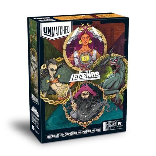 Restoration Games, Unmatched: Battle of Legends, Vol. 3 – ab 14 Jahren, 2 bis 4 Spieler von Restoration Games