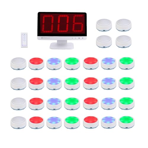 Retekess TM101 Wireless Response Buzzer System, Buzzer mit Sound und Licht, Bis zu 32 Antwort Buzzer, Drahtlose Fernbedienung für Teamspiele, Spiel und Spaß für Schule und zu Hause Retekess TM101 Wireless Response Buzzer System, Buzzer mit Sound und Licht, Bis zu 32 Antwort Buzzer, Drahtlose Fernbedienung für Teamspiele, Spiel und Spaß für Schule und zu Hause von Retekess