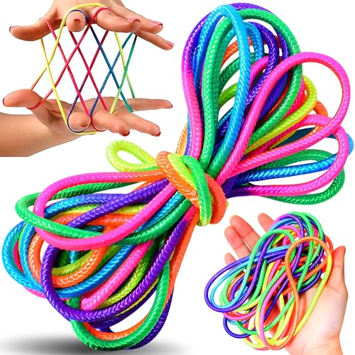 Retoo Fadenspiel Fingerspiel, Kinder Finger Twist, Regenbogen, Fädelspiel, Fingerspiel, Fingertwist Rainbow Rope für Kinder Kindergeburtstag, Ideal als kleines Geschenk, Finger Twist Schnur Retoo Fadenspiel Fingerspiel, Kinder Finger Twist, Regenbogen, Fädelspiel, Fingerspiel, Fingertwist Rainbow Rope für Kinder Kindergeburtstag, Ideal als kleines Geschenk, Finger Twist Schnur von Retoo