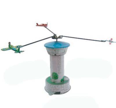 Retro Toys Blechspielzeug - Karussel Airport mit 3 Flugzeugen von Retro Toys
